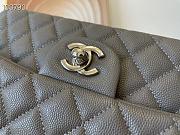 Chanel Medium Classic Flap Bag In Grey A58600 Size 25.5cm - 6