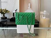 Chanel Medium Classic Flap Bag In Green A58600 Size 25.5cm - 4