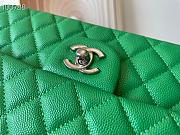 Chanel Medium Classic Flap Bag In Green A58600 Size 25.5cm - 6