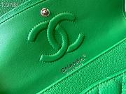 Chanel Medium Classic Flap Bag In Green A58600 Size 25.5cm - 5