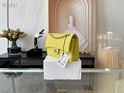 Chanel Medium Classic Flap Bag In Light Yellow A58600 Size 25.5cm - 3