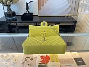 Chanel Medium Classic Flap Bag In Light Yellow A58600 Size 25.5cm - 4