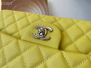 Chanel Medium Classic Flap Bag In Light Yellow A58600 Size 25.5cm - 6