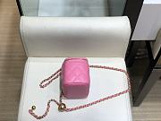 Chanel Small Classic Box In Pink A88828 Size 8.5x11x7cm - 5