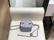 Chanel Small Classic Box In Light Blue A88828 Size 11cm - 6
