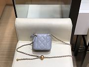 Chanel Small Classic Box In Light Blue A88828 Size 11cm - 5