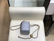Chanel Small Classic Box In Light Blue A88828 Size 11cm - 3