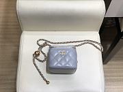 Chanel Small Classic Box In Light Blue A88828 Size 11cm - 2