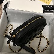 Chanel 20 SS Camera Case In Black AS1757 Size 13x20x5cm - 3