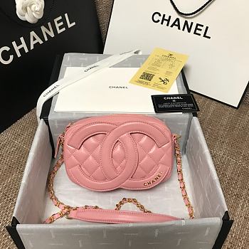 Chanel 20 SS Camera Case In Pink AS1757 Size 13x20x5cm