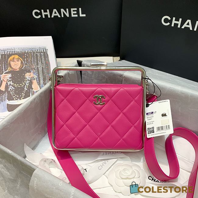 Chanel Clutch Bag Original Pink Sheep Leather AS1732 Size 18x19.5x8.5cm - 1