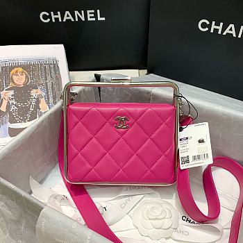 Chanel Clutch Bag Original Pink Sheep Leather AS1732 Size 18x19.5x8.5cm