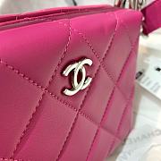 Chanel Clutch Bag Original Pink Sheep Leather AS1732 Size 18x19.5x8.5cm - 6