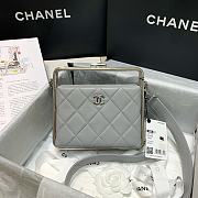 Chanel Clutch Bag Original Grey Sheep Leather AS1732 Size 18x19.5x8.5cm - 1