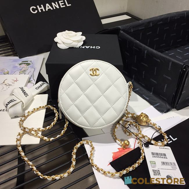 Chanel Mini Sheepskin AS1449 Size 12x12x4.5cm - 1