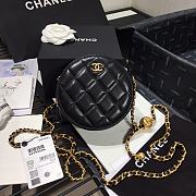 Chanel Mini Sheepskin In Black AS1449 Size 12x12x4.5cm - 1