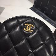 Chanel Mini Sheepskin In Black AS1449 Size 12x12x4.5cm - 4
