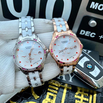Chanel Couple Watches Ceramic Strap 8215 Size 35mmx10mm