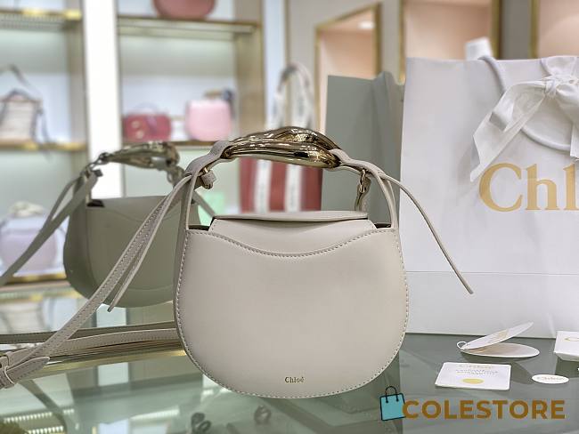 Chloe Kiss Small Purse In White Calfskin S1350 Size: 20x26x8cm  - 1