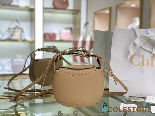 Chloe Kiss Small Purse In Beige Calfskin S1350 Size: 20x26x8cm  - 1
