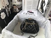 Chanel Minni Drawstring Bag In Black AS1802 Size: 20x17x10cm - 6