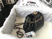 Chanel Minni Drawstring Bag In Black AS1802 Size: 20x17x10cm - 5