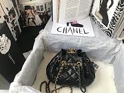 Chanel Minni Drawstring Bag In Black AS1802 Size: 20x17x10cm - 3