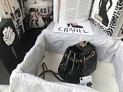 Chanel Minni Drawstring Bag In Black AS1802 Size: 20x17x10cm - 4