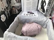 Chanel Mini Drawstring Bag In Pink AS1802 Size: 20x17x10cm - 6