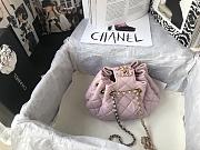 Chanel Mini Drawstring Bag In Pink AS1802 Size: 20x17x10cm - 5