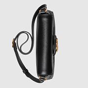 Gucci Small Messenger Bag With Double G In Black 648934 23.5cm - 4