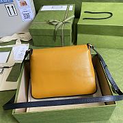 Gucci Small Messenger Bag With Double G In Yellow 648934 23.5cm - 3