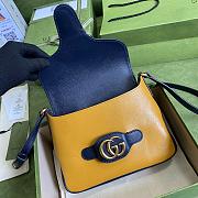 Gucci Small Messenger Bag With Double G In Yellow 648934 23.5cm - 4