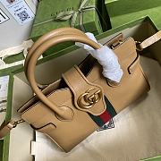 Gucci Small Top Handle Bag With Double G 658450 25cm. - 5