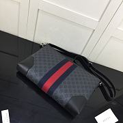 Gucci GG Black Messenger In Black 474139 Size 35.5cm - 2