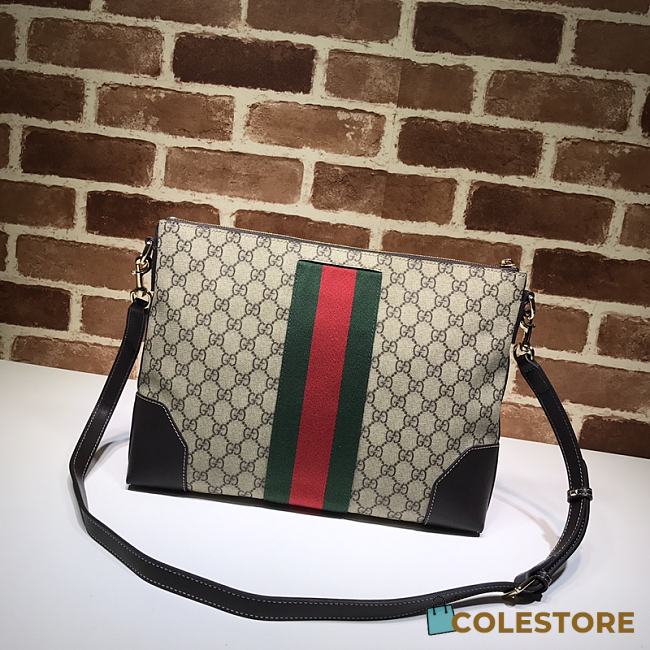 Gucci GG Black Messenger In Canvas Leather 474139 Size 35.5x25x4cm - 1