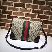 Gucci GG Black Messenger In Canvas Leather 474139 Size 35.5x25x4cm - 1