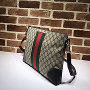 Gucci GG Black Messenger In Canvas Leather 474139 Size 35.5x25x4cm - 3