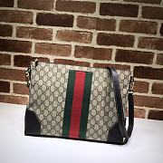 Gucci GG Black Messenger In Canvas Leather 474139 Size 35.5x25x4cm - 5