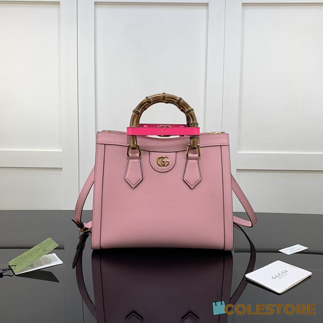 Gucci Small Tote Bag With Pink Leather 660195 Size 27x24x11cm - 1