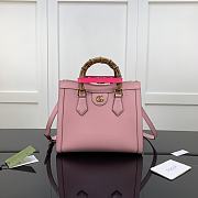 Gucci Small Tote Bag With Pink Leather 660195 Size 27x24x11cm - 1