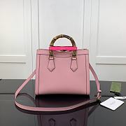 Gucci Small Tote Bag With Pink Leather 660195 Size 27x24x11cm - 2