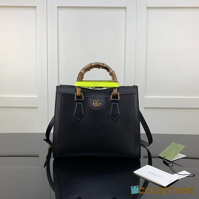 Gucci Small Tote Bag With Black Leather 660195 Size 27cm - 1