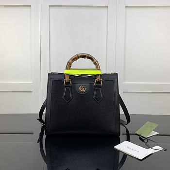 Gucci Small Tote Bag With Black Leather 660195 Size 27cm