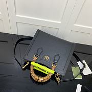 Gucci Small Tote Bag With Black Leather 660195 Size 27cm - 3