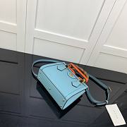 Gucci Diana Mini Borsa Shopping With Blue 655661 20cm - 2