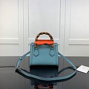 Gucci Diana Mini Borsa Shopping With Blue 655661 20cm - 3