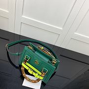 Gucci Diana Mini Borsa Shopping With Emerald Green Leather 20cm - 4