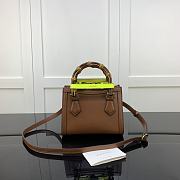 Gucci Diana Mini Borsa Shopping With Brown Leather 655661 20cm - 6
