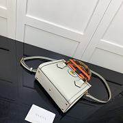 Gucci Diana Mini Borsa Shopping With White Leather 655661 20cm - 5